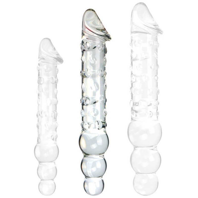 ClearlyHorny Gode en Verre Threeball M 28 x 4.5cm